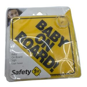 Safety 1st Baby On Board Sign, Yellow – Model 48918 (Sealed)